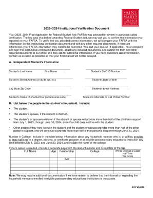 Fillable Online Independent Student Income Verification Non Tax Filer Fillable Online Independent Student Income Verification Non Tax Filer