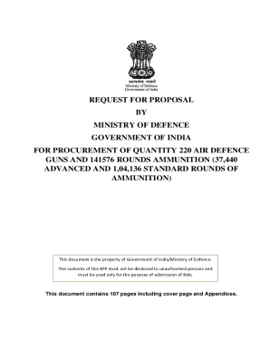 Indian army Request for proposal for 220 Air Defence Guns ...