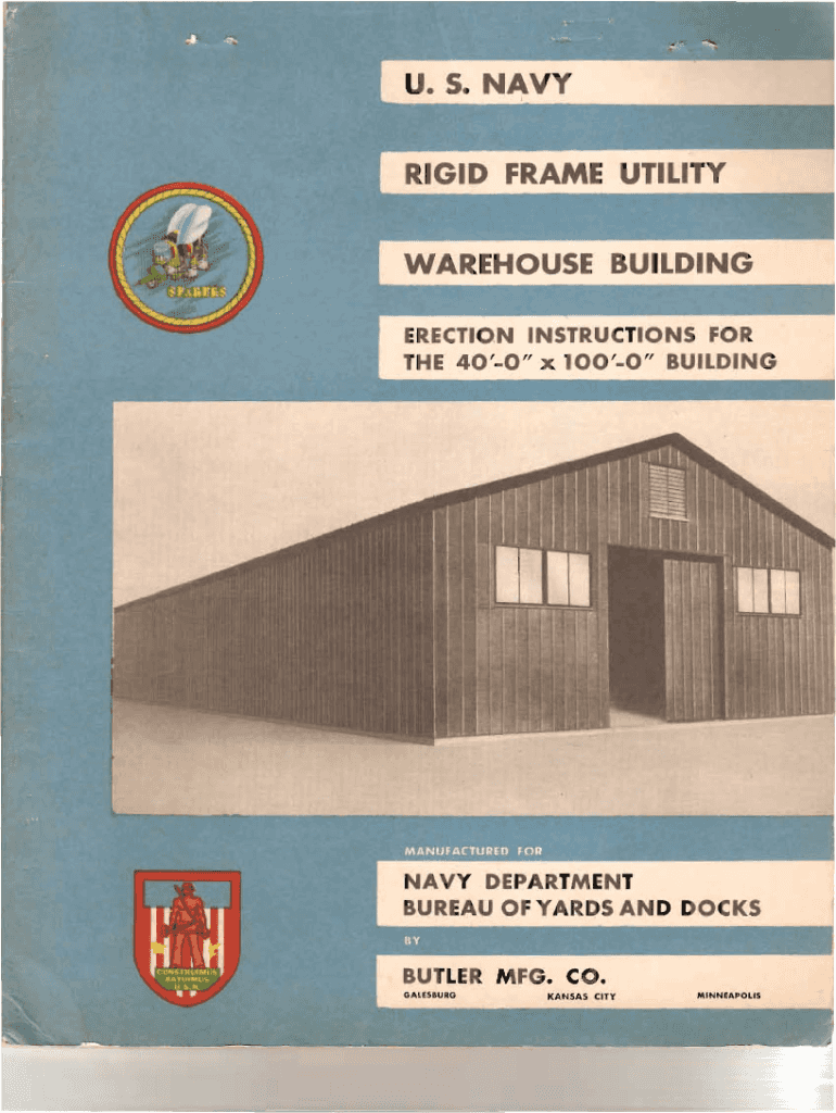 Fillable Online US Navy Steel Arch Rib Hut Instructions Booklet for