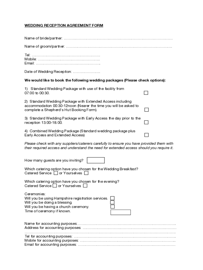Fillable Online Wedding EMCEE Contract Form Template Fax Email Print Fillable Online Wedding EMCEE Contract Form Template Fax Email Print