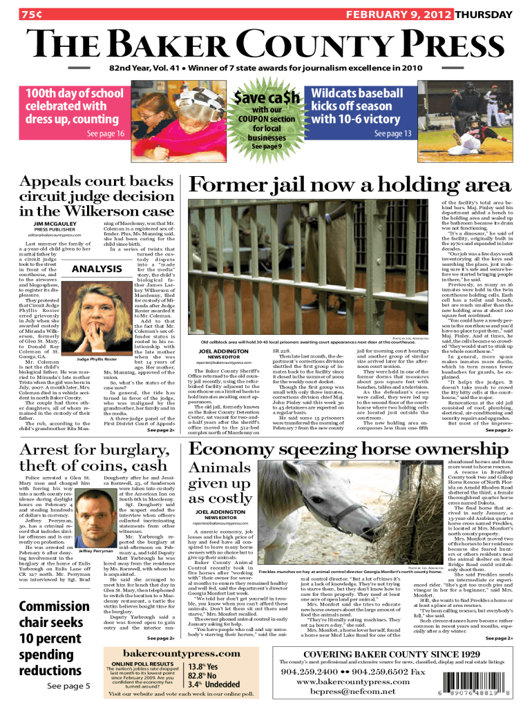 Fillable Online ufdcimages uflib ufl Around the Region Baker County