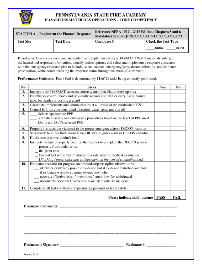 Fillable Online Hazardous Materials Operations Challenge Exam Skills