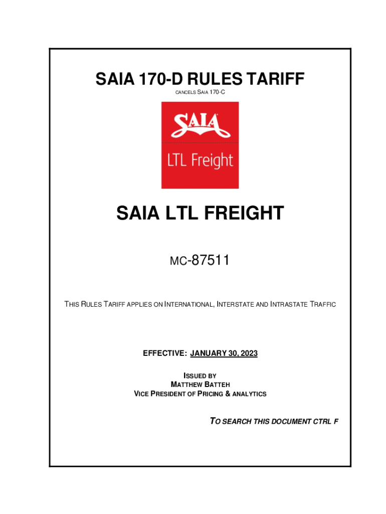 Fillable Online Saia's 7.5 GRI latest in string of 2022 LTL rate hikes