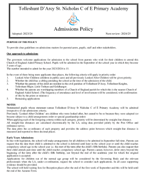 Tolleshunt D'Arcy St. Nicholas C of E Primary Academy