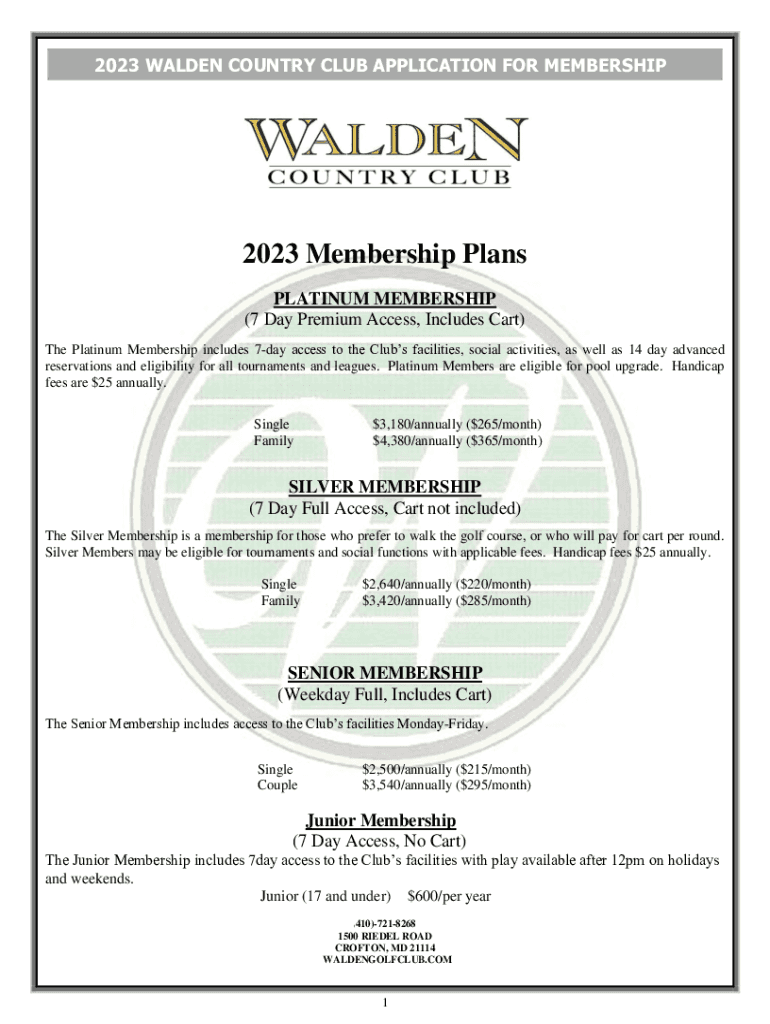 Fillable Online What Does a Country Club Membership Cost? (Average