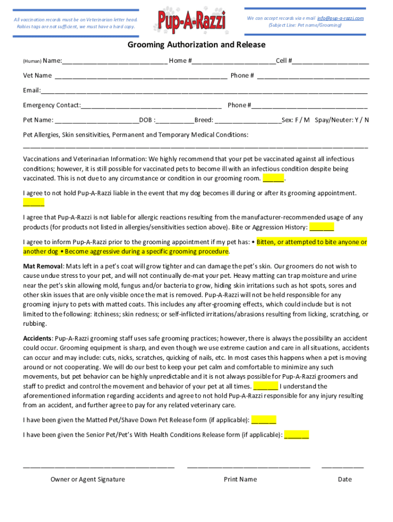 Fillable Online Forms Alpha K9 U, LLC Fax Email Print pdfFiller