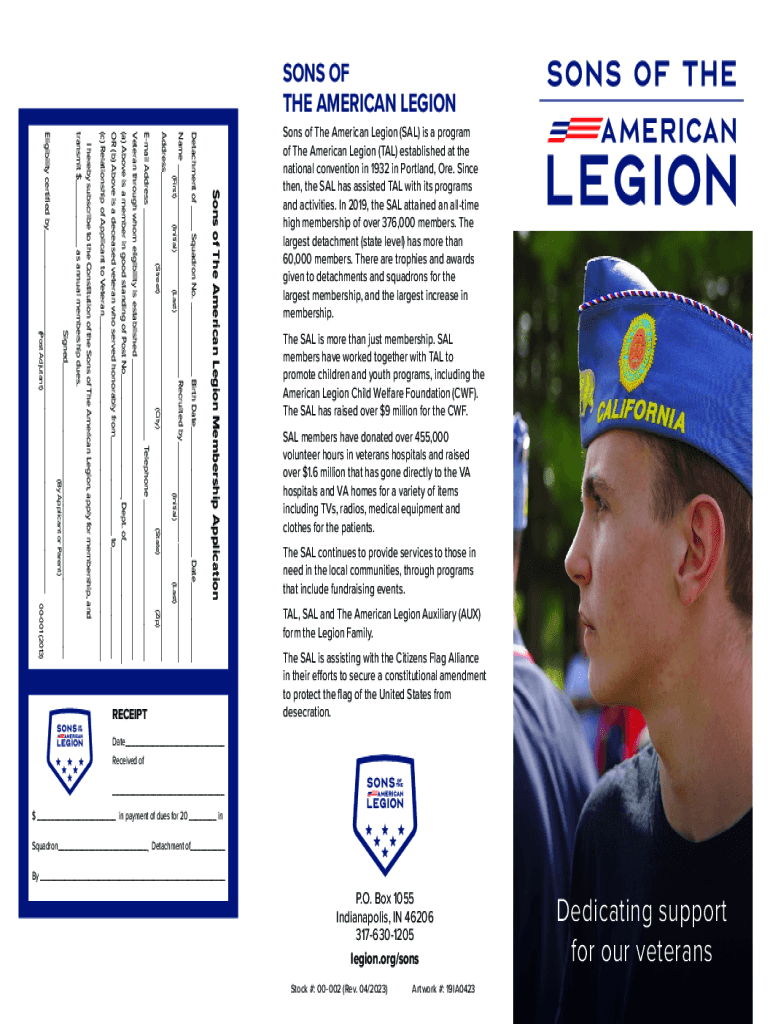 American Legion Application Printable