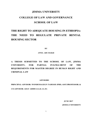 View of The Right to Adequate Housing in Ethiopia