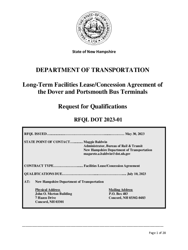 Fillable Online Long Term Lease/Concession Agreement of Fax Email Print