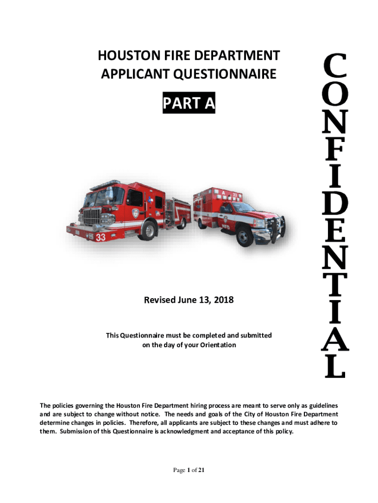 Fillable Online Houston fire department hiring process in spite of