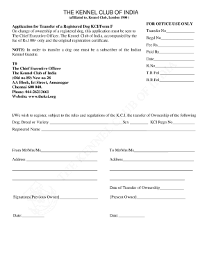 Fillable Online Transfer Form - PDF Document Fax Email Print - pdfFiller