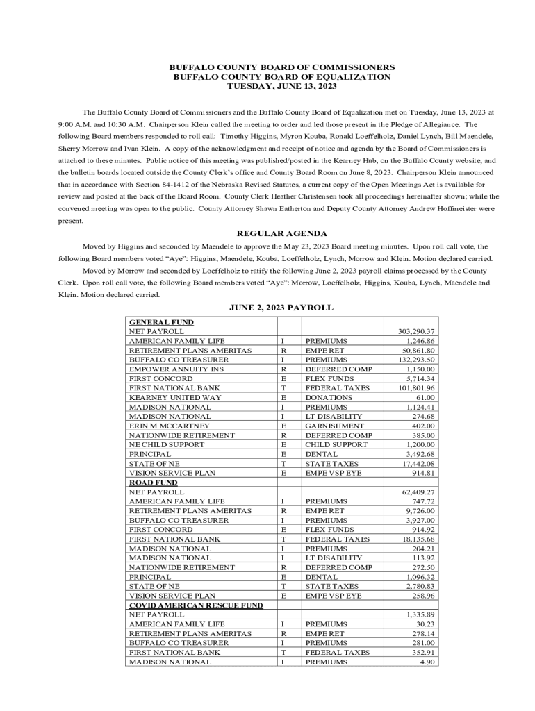 Fillable Online Commission Buffalo County, South Dakota Fax Email