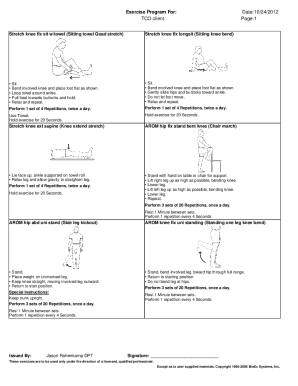 CNS Total Knee Exercise Sheet(for web)