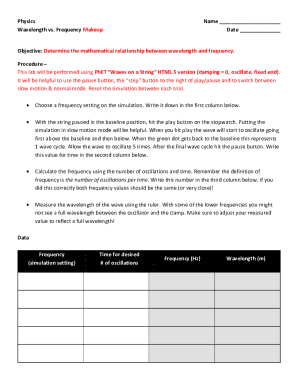 Wave on a String - WavesFrequencyAmplitude