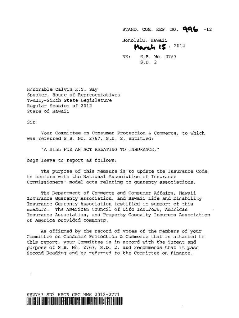 Fillable Online Where Does Hawaii State Rep. Calvin Say Really Live