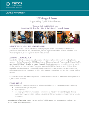 2023 Bingo Card Template