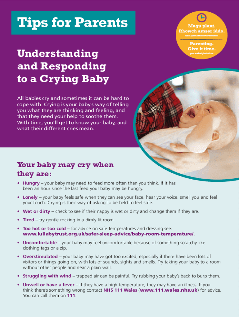 Fillable Online Crying baby What to do when your newborn cries Fax