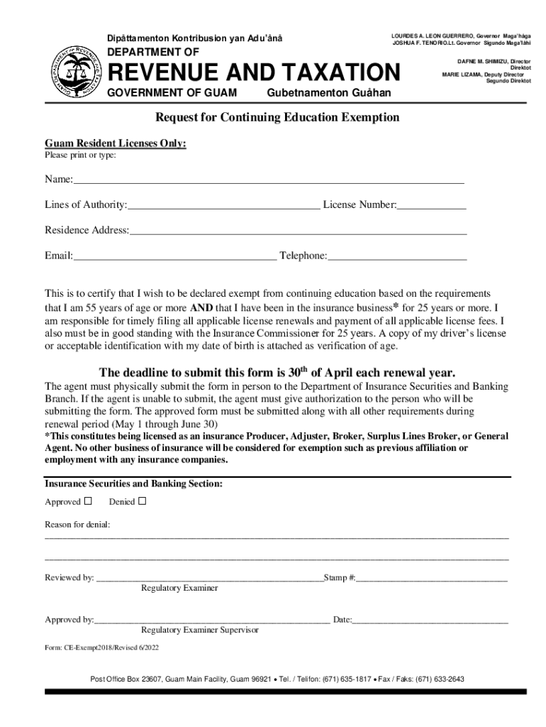 Fillable Online Lt. Governor Joshua Tenorio... Governor Lou Leon Guerrero Fax Email Print