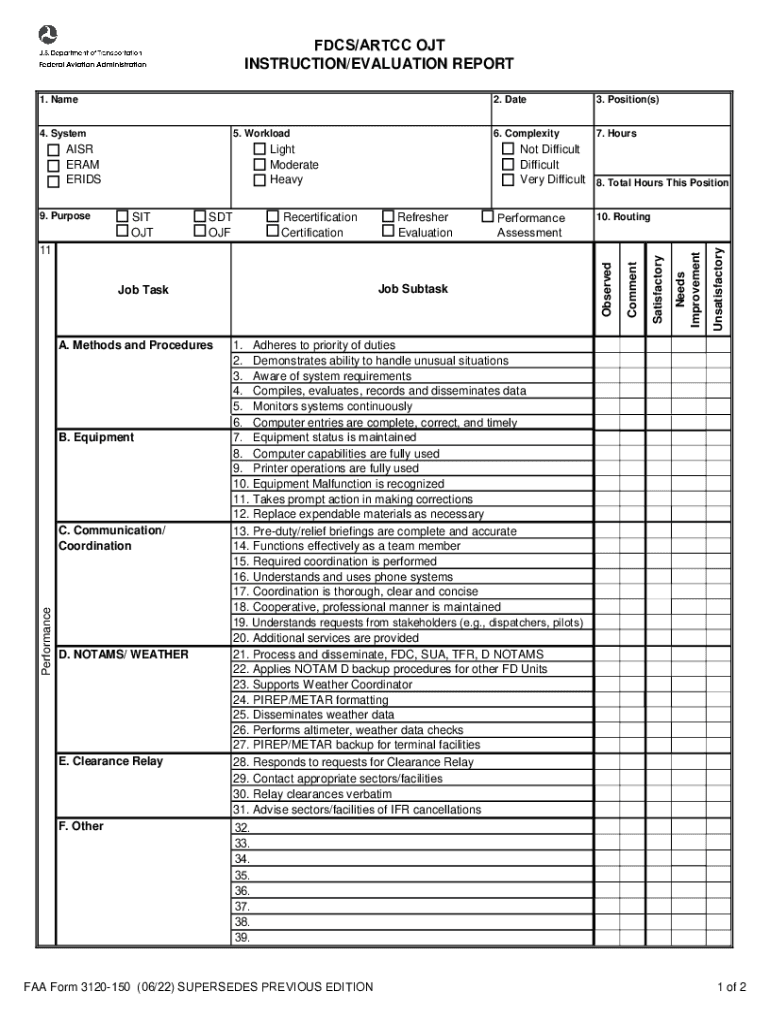 fillable-online-faa-form-3120-150-faa-form-3120-150-fax-email-print