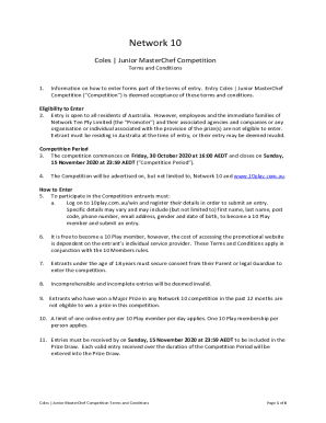 Channel Ten10 News First / MasterchefWin a Year