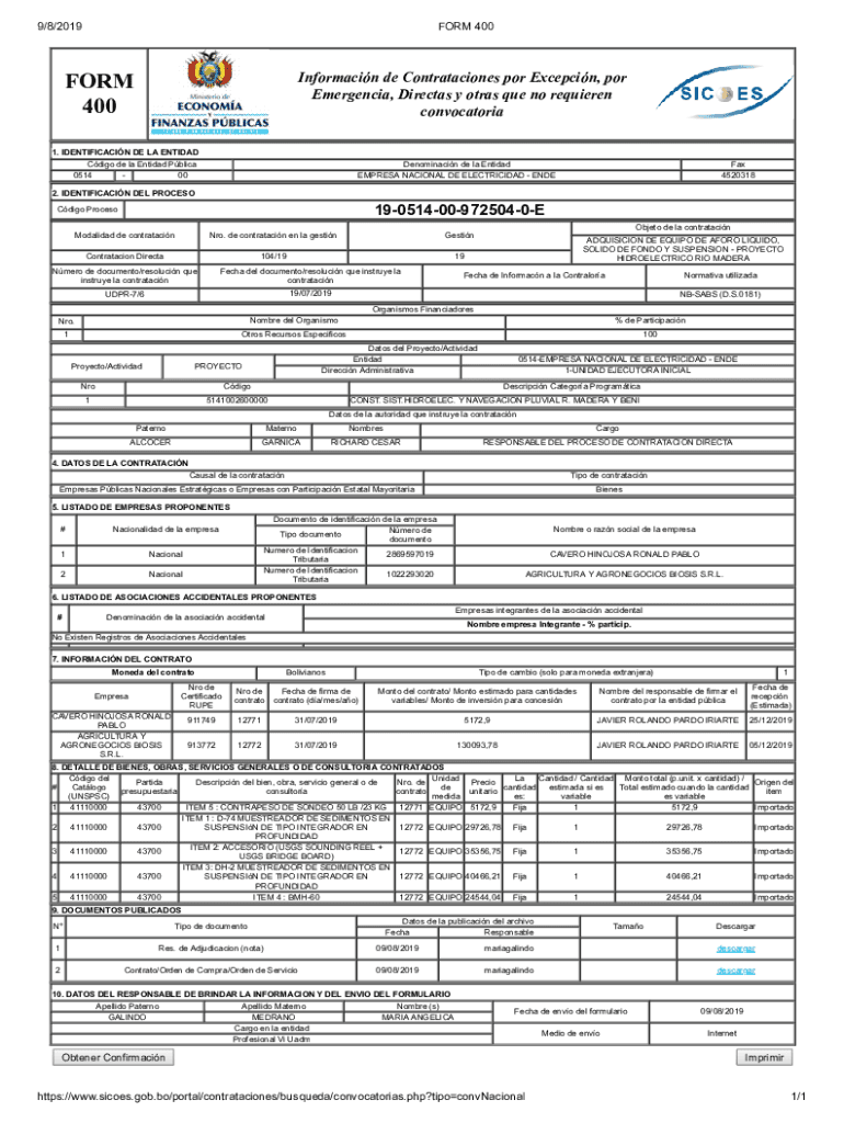 Completable En línea IDENTIFICACIN DEL PROCESO Fax Email Imprimir