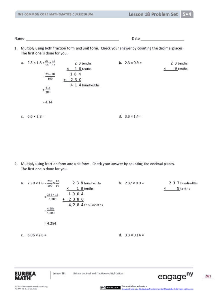 Lesson 18 Homework 5.4