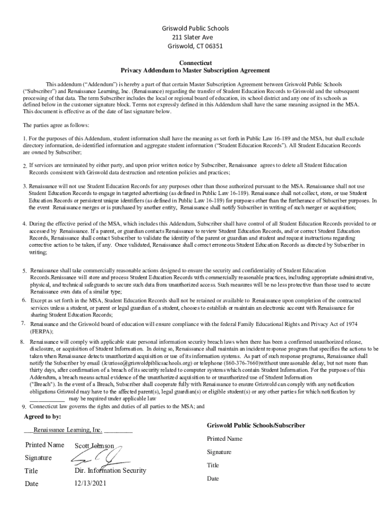 Fillable Online Community Service Griswold Public Schools Fax Email