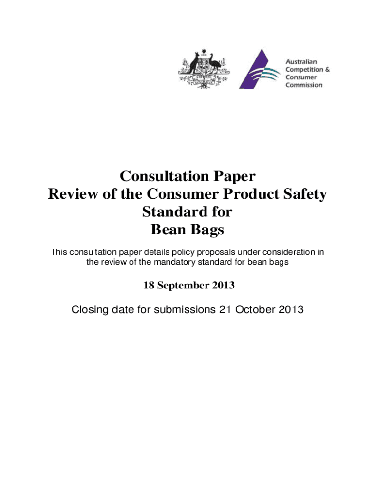 Fillable Online Review of the Australia Consumer Product Safety System