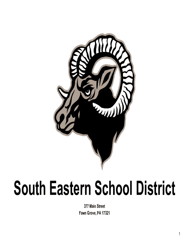 Fillable Online Comprehensive Plan South Eastern School District Fax