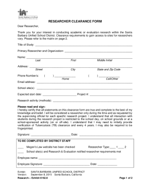 Forms - Santa Barbara Unified School District