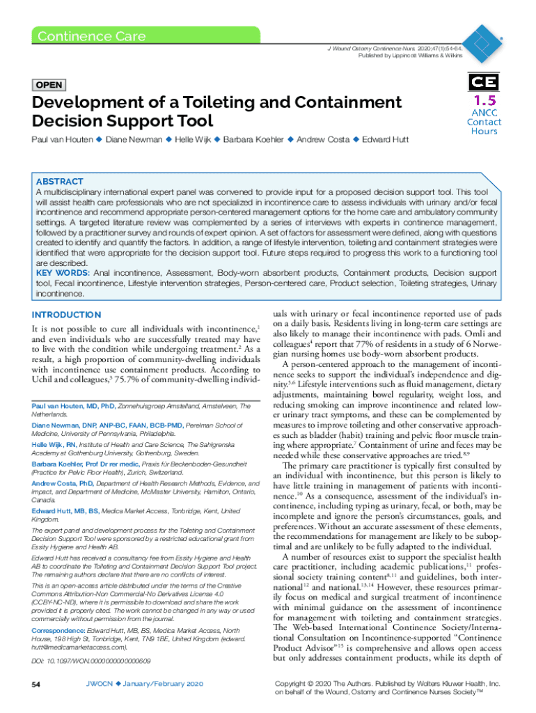 Fillable Online Role of the Wound, Ostomy and Continence Nurse in