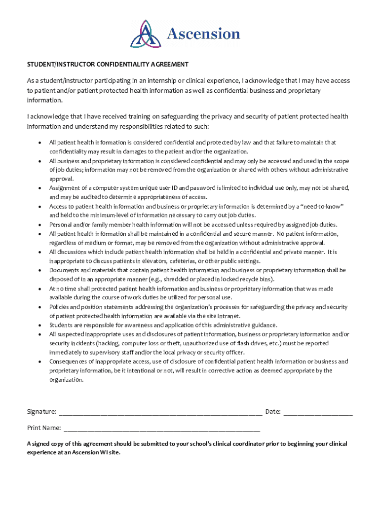 Fillable Online Ascension health mission vision Fax Email Print - pdfFiller