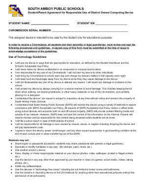 Fillable Online TCS Chromebook Contract and Consent Form 2020-21 ...