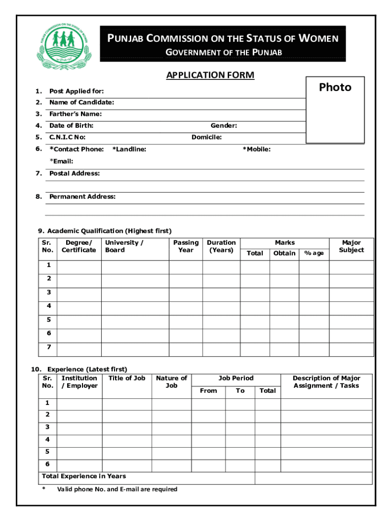 Fillable Online Pakistan Information on Tax Identification Numbers