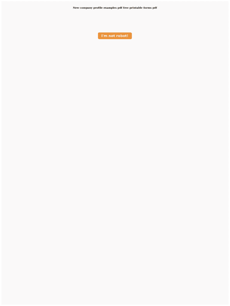 Fillable Online New Company Profile Examples Pdf Free Printable Forms Pdf New Company Profile 