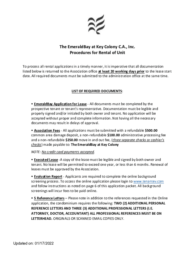 Fillable Online A Tenant's Guide to the Rental Application Process Fax