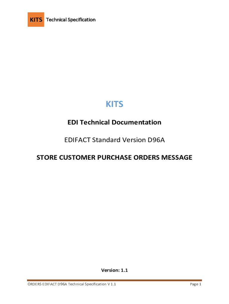 Fillable Online kits-edifact-store-customer-po-technical-specification ...