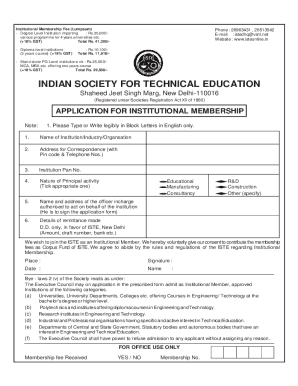 Fillable Online ISTE Form IM.pdf Fax Email Print - pdfFiller