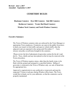 Rules and Regulations - Oak Hill Cemetery