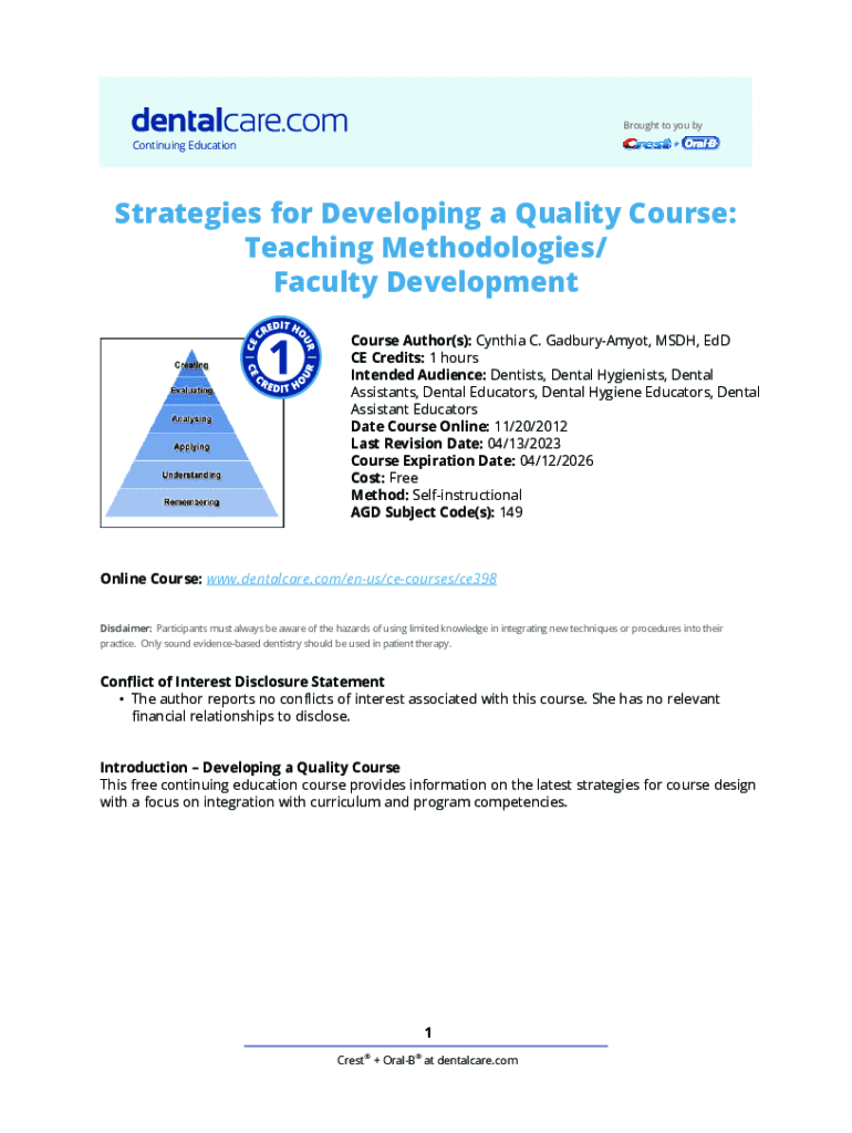 Fillable Online ADA Guidelines for Teaching Pain Control and Sedation