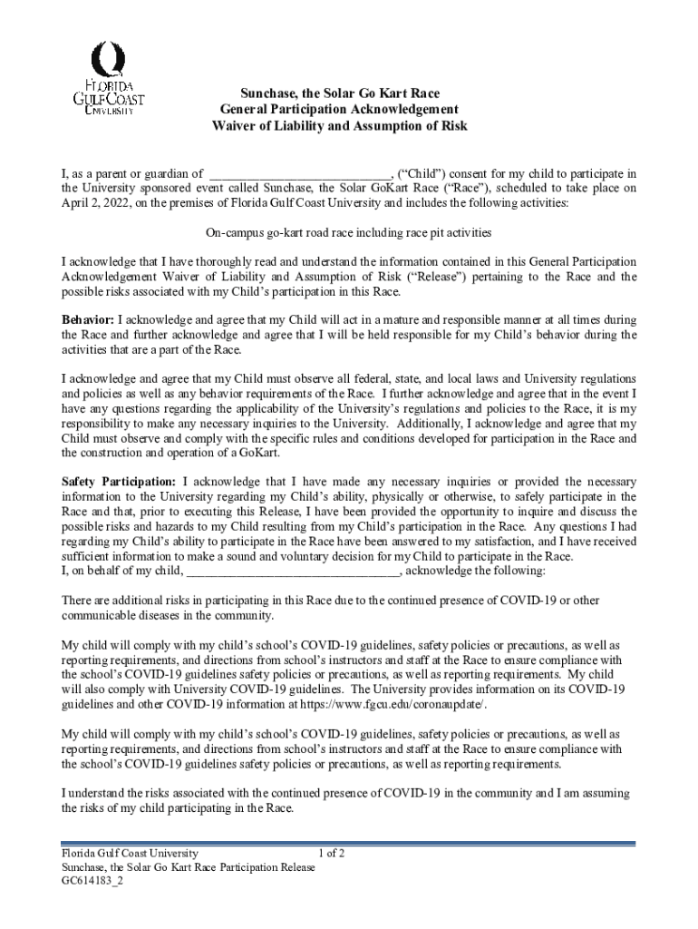 Fillable Online K1 Speed Waiver - Fill Online, Printable, Fillable ...