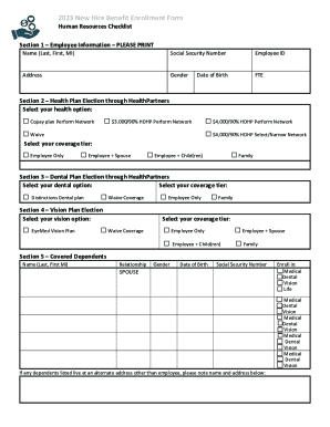 2023 New Hire Benefit Enrollment Form