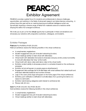 Exhibitor Agreement - PEARC Conference Series