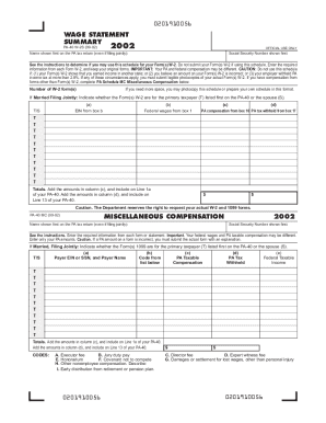 Fillable Online 2002 PA Schedule W-2S/MC (PA-40 W2S/MC). Forms Fillable Online 2002 PA Schedule W-2S/MC (PA-40 W2S/MC). Forms