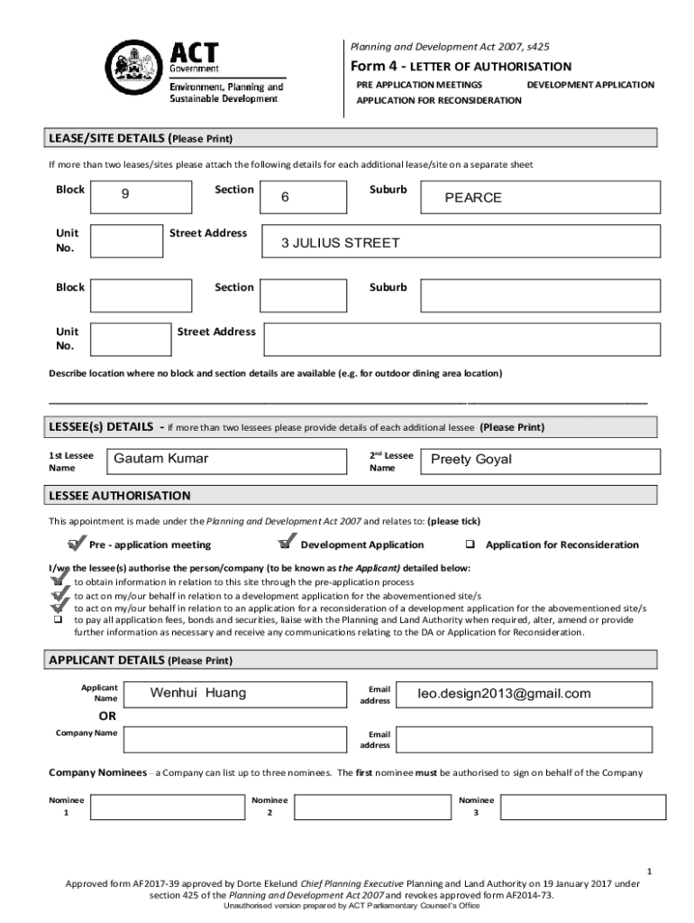 Form preview