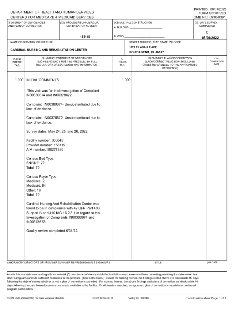 Fillable Online Nursing Home Report Cards Fax Email Print pdfFiller