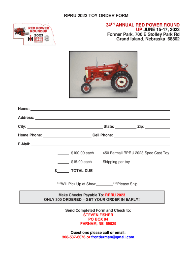 Fillable Online Red Power Roundup Event Ended Grand Island Fax Email