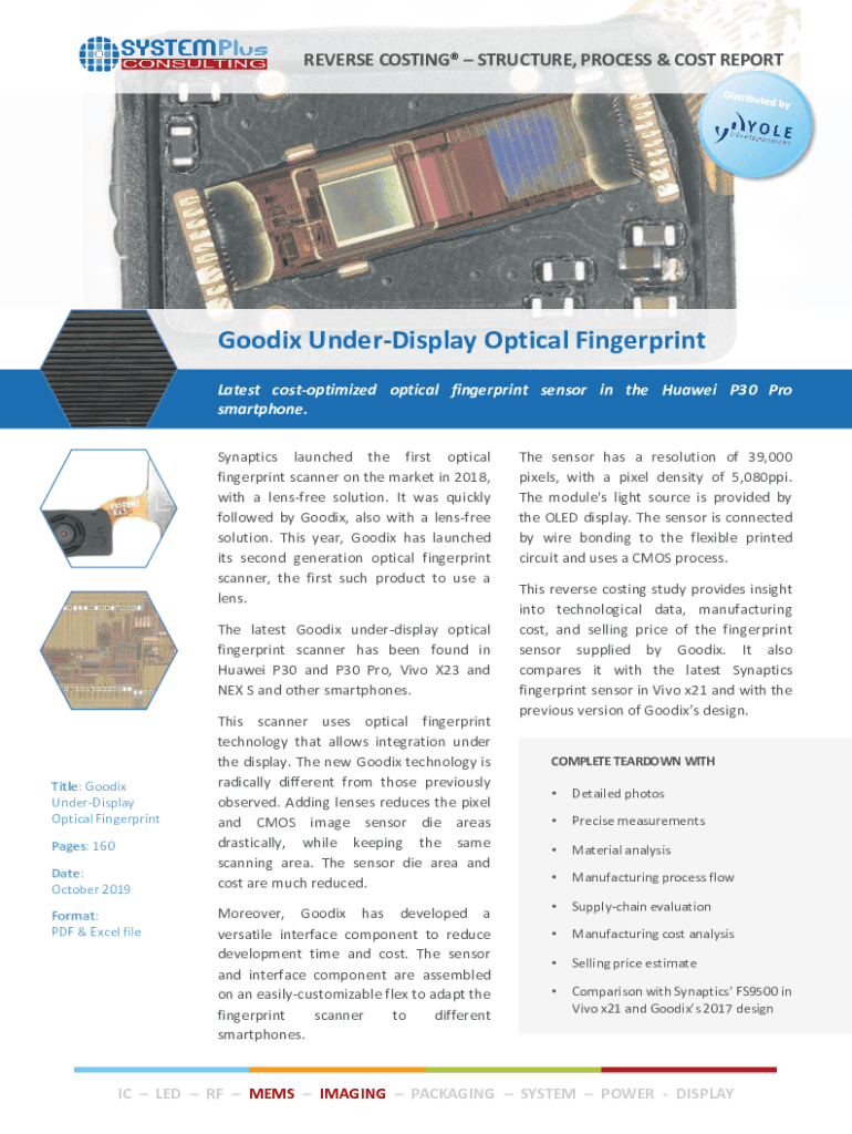 Fillable Online Goodix UnderDisplay Optical Fingerprint System Plus