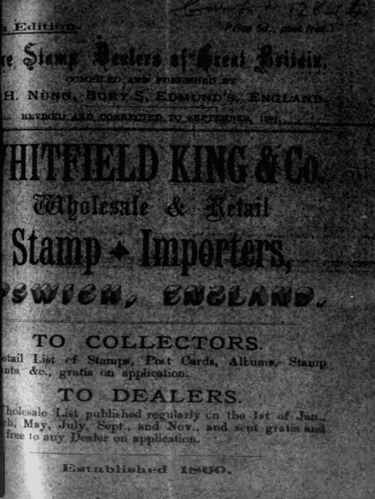 Fillable Online Philatelic terms explained A guide to stamp collecting