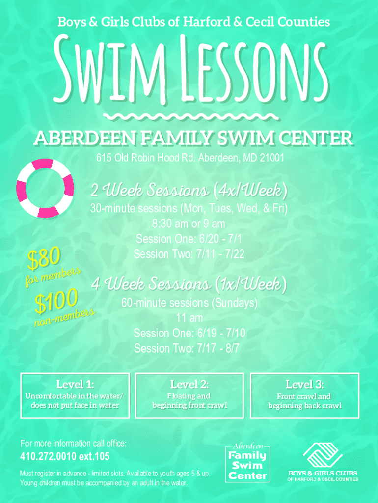 Fillable Online Atlanta's Premier Swim School and Aquatic Center